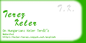 terez keler business card